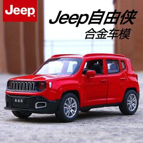 1:32 Electric Die Cast Models Cars scale models of automobiles Alloy Vehicle Toys for Children gld3 Vocal Toy Jeep Renegade SUV