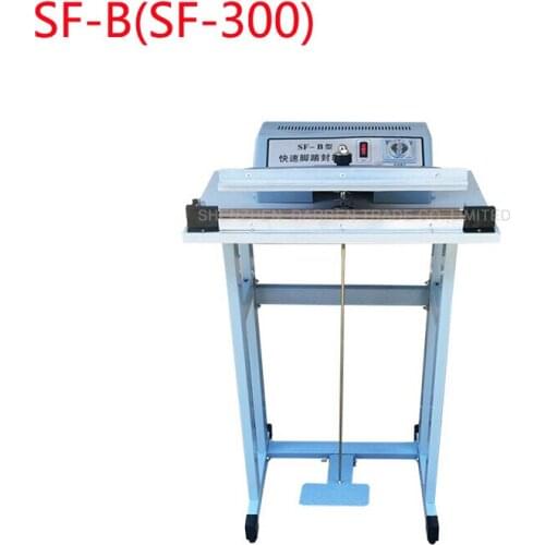 1PC Pedal impulse sealer SF-B(SF-300 )packing machine with shelf