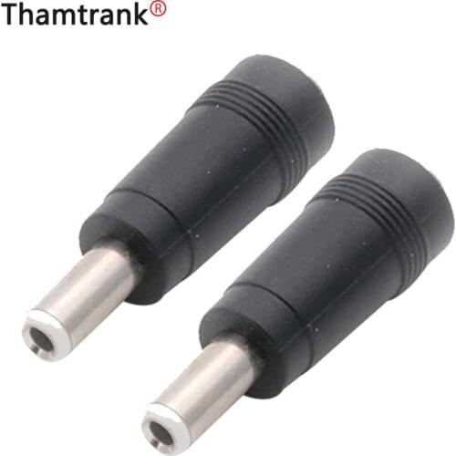 10pcs DC 5525 Power Plug 5.5x2.1mm female jack socket to 5.5*2.5mm male Plug DC Power Connector Travel Charger Conversion Plug