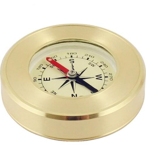 2018 High-grade Brass Advertising Gifts Outdoor Tools Compass Metal Crafts Tourism Souvenirs