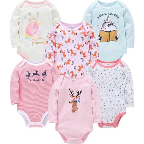 2021 Unisex Newborn Baby Boy Clothes Unicorn Cotton Baby Girl Clothes Cartoon Girls Baby Clothing Jumpsuits Bodysuits