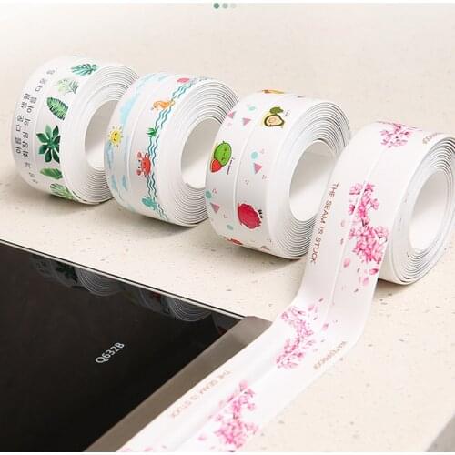 3.8cm*3.2m New Bathroom Shower Sink Bath Sealing Strip Tape Caulk Strip Self Adhesive Waterproof Wall Sticker for Bathroom