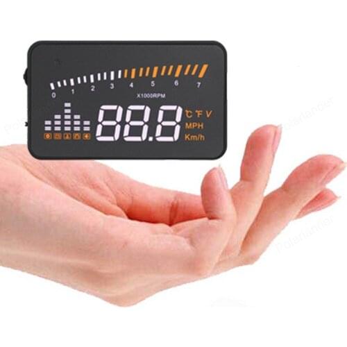 3 inch HD screen Multi-color Digital speedometer voltage warning Smart Gps car HUD display X5 head up display