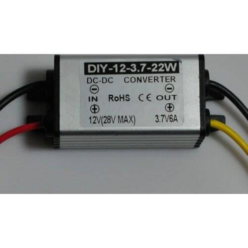 DC-DC Converter 12V24V(6V-28V) Step Down 3.7V 6A 22W Buck Module Car Power Supply Adapter Voltage Regulator Waterproof