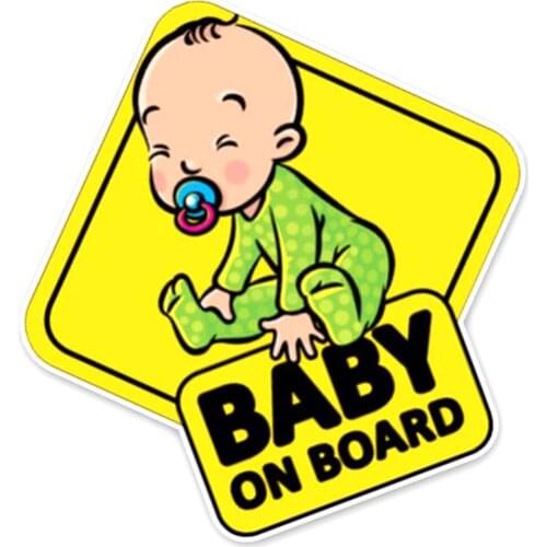 Baby On Board Sticker For Smart Parents, Unobstructed View, Stays On, Removable And Will Not Fade