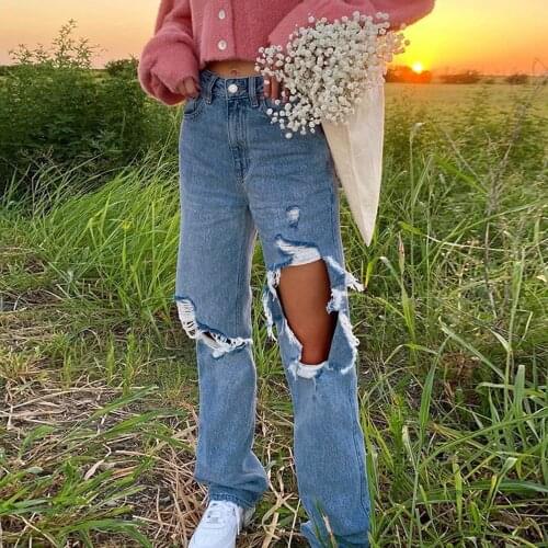 FFLVMM Womens Boyfriend Jeans