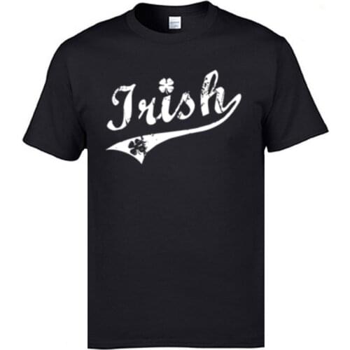 All Cotton Men Irish Tshirts Cool Tops Shirt Harajuku Family Personalized Crewneck Tee Shirt Top Quality