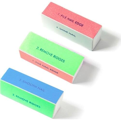 Perfect Nail Shade Polishing Blocks Four Sided Nail Buffer Files Perfection For Gel Nail Polish DIY Nail Art Pedicure Nail Tools