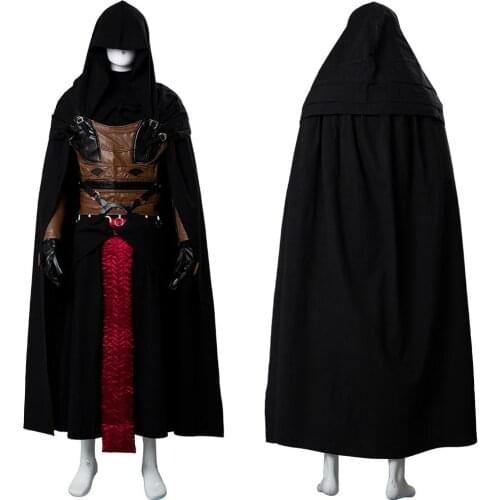Star Cosplay Wars Darth Revan Cosplay Costume Adult Uniform Outfit Halloween Carnival Costume