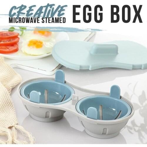 Creative Microwave Steamed Egg Box Egg Maker Poached Egg Steamer Kitchen Tools Kitchen Gadgets And Accessories Dropshipping