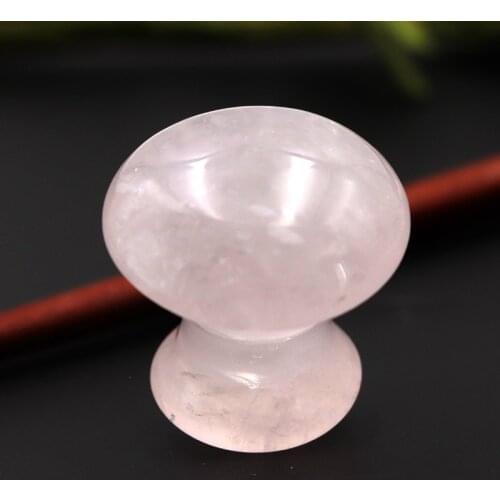 Facial Massager Mushroom Pink Relaxing Body Back Guasha Eye Face Neck Thin Lift Relax Slimming Tools Jade Stone Massager Roller