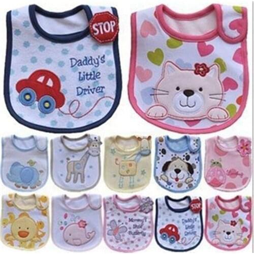 Newborn Baby Bibs Waterproof Bib Bandana Baberos Bibs For Girls Boys Cotton Bib Infant Burp Feeding Clothing for 0-3 Years