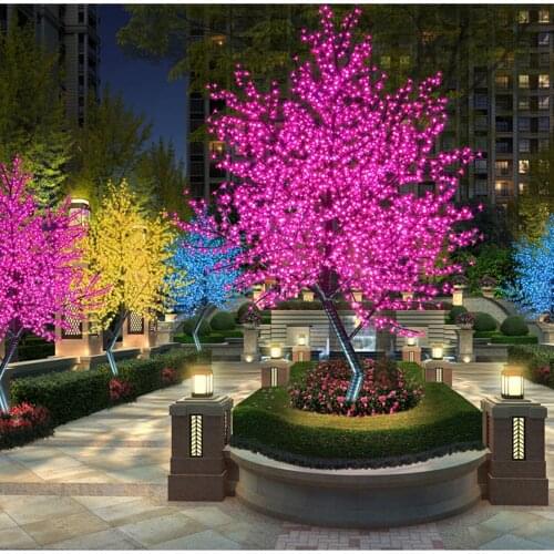 Nwe1.5m1.8m 2.0m 2.5m 3.0m height white LED cherry tree light outdoor indoor wedding/garden/resort light decorati free shipping