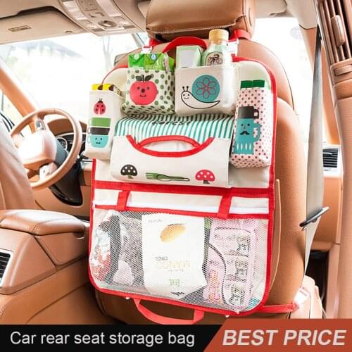 Car Back Seat Storage Organizer Hanging Bag Multi-pocket design Stowing Tidying Baby Kids Sundry Specially Interior Accessories