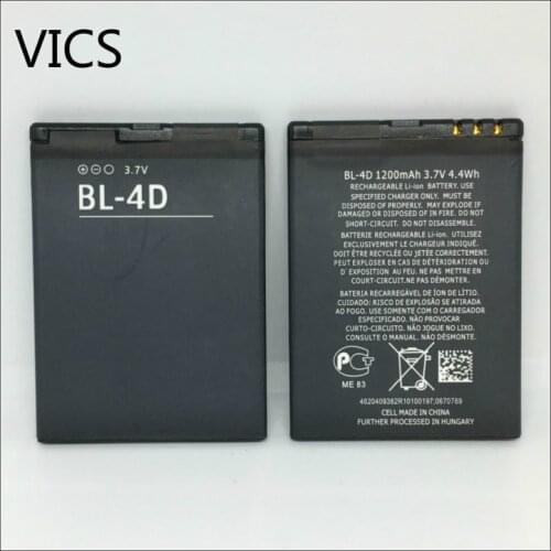 Full Capacity 1200mah battery BL4D BL-4D Mobile phone Battery for NOKIA N97mini N8 E5 E7 702T T7-00 T7 N5 808 BATTERY 4D