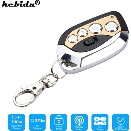 Kebidu Wireless Remote Control 433MHz Remote Controller Auto Duplicator Adjustable Gate Garage Door Keychain for Car