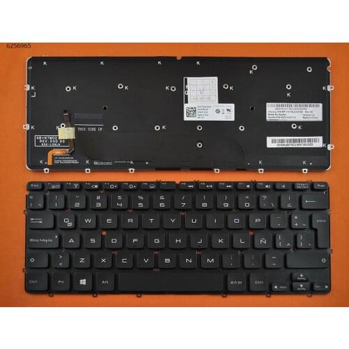 LA Latin Spanish New Replacement Keyboard for DELL XPS 13 9333 L321X L322X Ultrabook Laptop Black with Backlit NO Frame