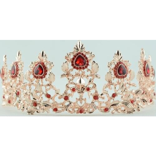 Noble luxury full bridal tiara crown wedding headband baroque hot hair accessories headdress fashion