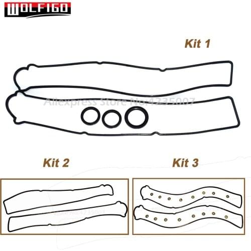 WOLFIGO Valve Cover Gaskets & Crank Cam Seal & Cover Bolt O-Ring Grommet Kit for Lexus GS430 GS300 IS300 11214-46011 11213-46030