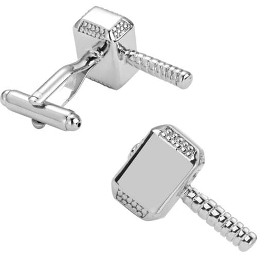 Gavel Cufflinks Silvery Copper Hammer Design Best Gift For Men Cuff Links 3 pair pack sale