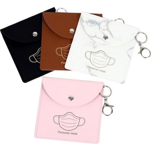 PU Mask Cover Bag Portable Facemask Holder Face Mask Storage Case Save Mask Boxes Travel Organizer Gifts