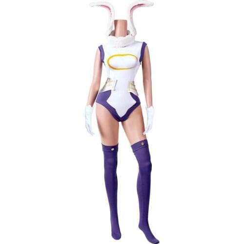 My Hero Academia Rabbit Hero Mirko Cosplay Sexy jumpsuit Costume Anime Boku no Hero Academia Rumi Usagiyama Miruko Cosplay Women