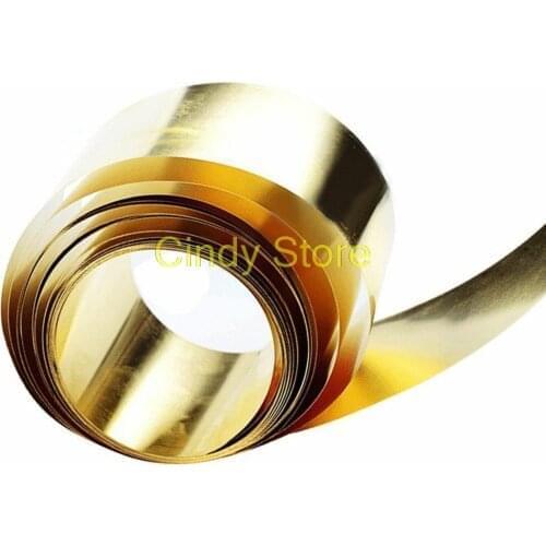 1PC Brass Metal Thin Sheet Foil Plate Roll Handicraft Metalworking thick 0.01/0.02/0.03/0.05/0.1/0.2/0.3/0.5mm x 100mm x 1000mm