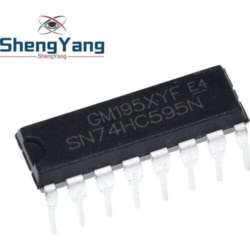 10pcs SN74HC595N SN74HC595 74HC595N 74HC595 DIP-16 Counter Shift Registers Tri-State 8-Bit new original