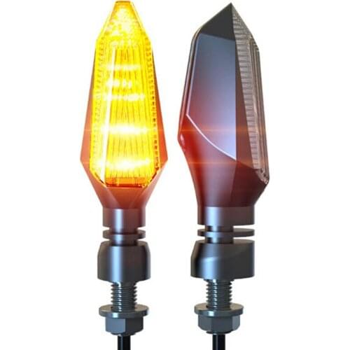 12V 15LED Turn Signal Dagger Shaped Motorcycle Tail Stop Signal Indicators Light