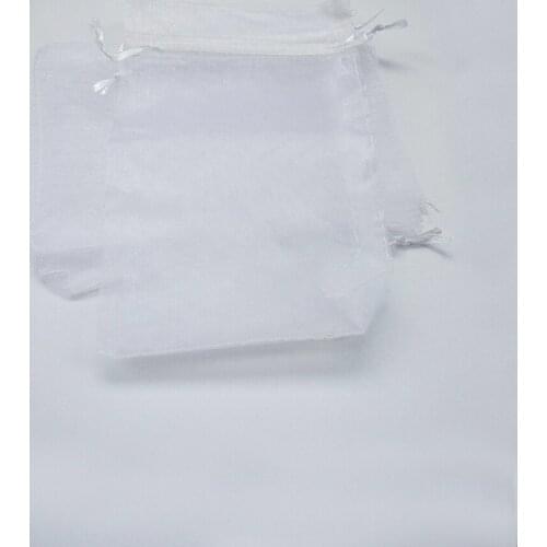 30*40cm 50pcs White Gift Bags For Jewelry/wedding/christmas/birthday/bracelets Yarn Bag With Handles Packaging Organza Bags