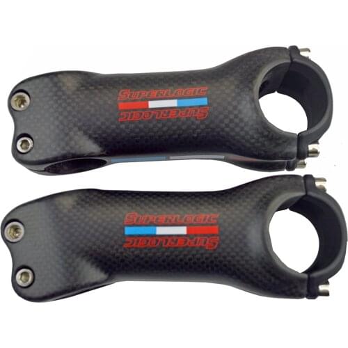 31.8 Bicycle Stem Carbon Stem Bike Road MTB 6/17 Degree superlogic Carbon Cycling Stems 3K Matte 70/80/90/100/110/120/130mm
