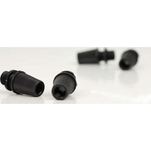 4x Vintage Pendant Strain Relief Cord Grip Retro Cable Lock 10mm | Black