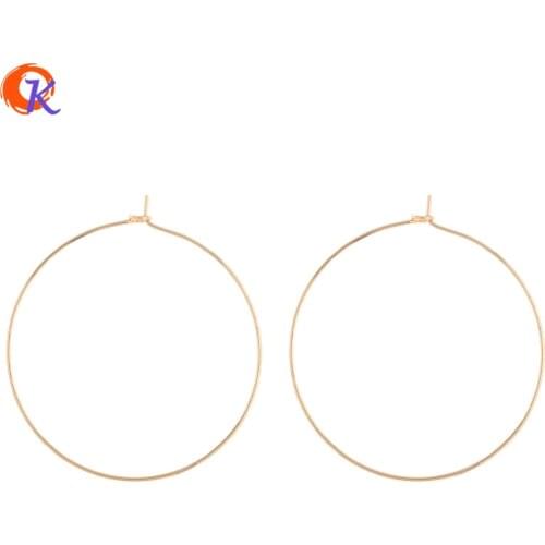 Cordial Design 100Pcs 40*44MM Jewelry Accessories/DIY Earrings Making/Genuine Gold Plating/Ring Shape/Hand Made/Earring Findings