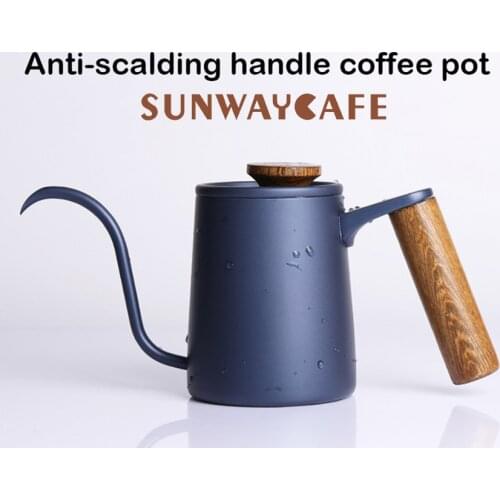 350/600ML Long Narrow Spout Coffee Pot Gooseneck Kettle Stainless Steel Hand Drip Kettle Pour Over Tea Pot For Barista