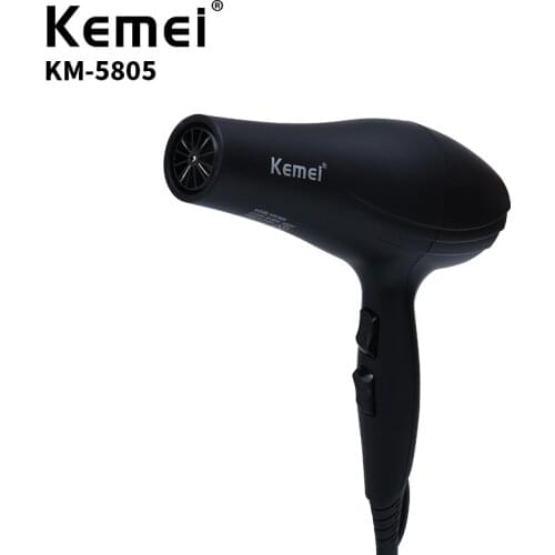 Kemei KM-5805 High Quality EU Plug 220 Voltage Mini Portable Family Travel Hair Dryer Family Essential Supplies KM-5805