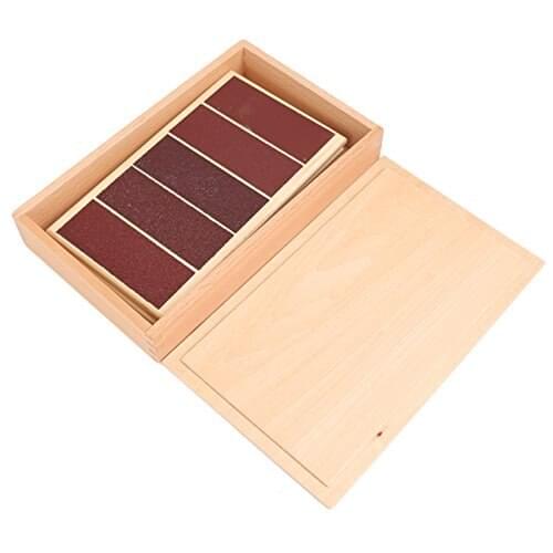 Montessori Sensory Material Rough and Smooth Board Educational Game Awakening Toy for Kids