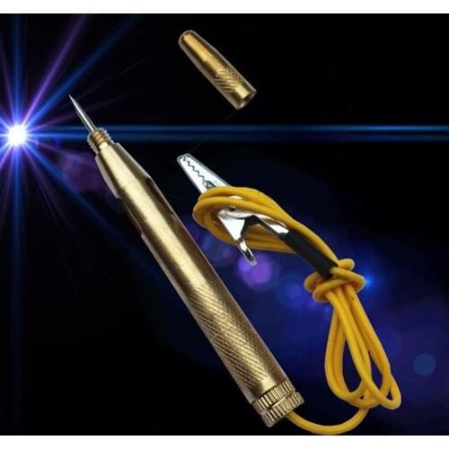2019 New DC 6V 12V 24V Probe Light System Test Probe Lamp Auto Car Light Circuit Tester Lamp Voltage Test Pen Detector Copper