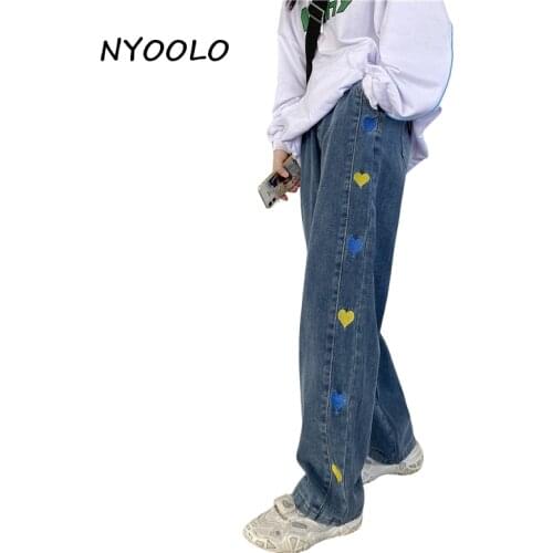 Женские джинсы с вышивкой NYOOLO China At AliExpress