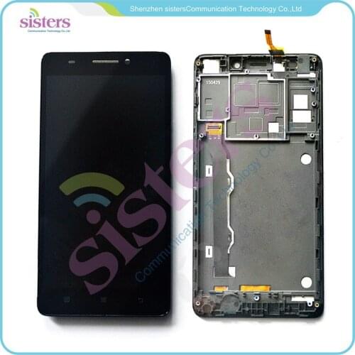 Wholesale LCD Display Touch Screen Digitizer Full Assembly with frame For Lenovo K50-T5 K3 Note 5.5"
