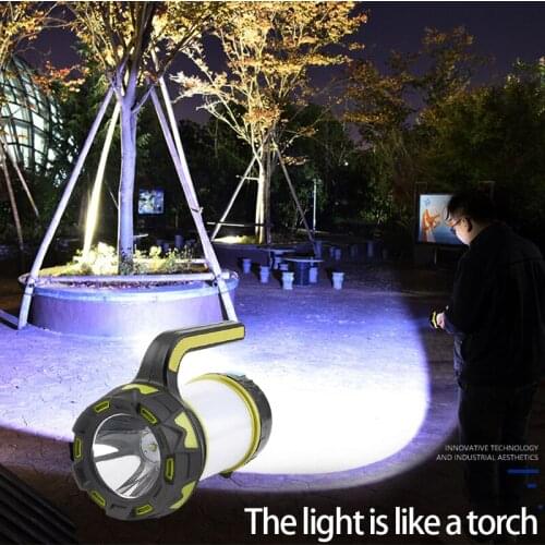 Camping Searchlight LED Camping Light Working Light Outdoor Tent Light Flashlight USB Rechargeable Waterproof Search Light Tool