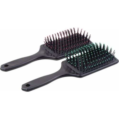 Professional Hair Comb Plastic Healthy Hair Loss Paddle Cushion Hair Scalp Care Massage Brush Styling Tool
