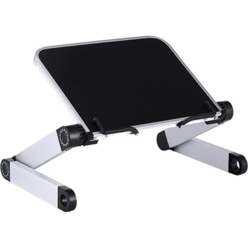 360 Degree Adjustable Book Stand Foldable Laptop Holder Reading Rest Aluminium Alloy Home School Document Study Room Desktop