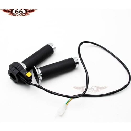 Handle Bar Grip Throttle Grips + Kill Switch For 49cc 50cc 60cc 66cc 80cc Motorised Push Rocket Pocket Bike Bicycle NEW