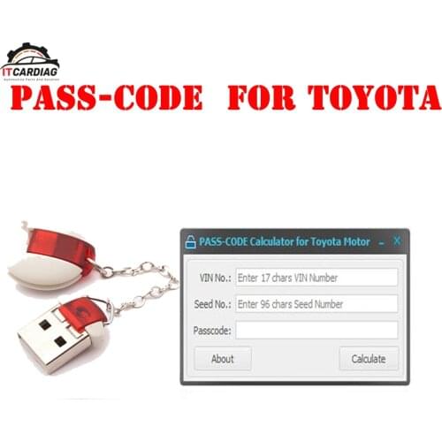 RIOOAK PASSCODE Pin Code Calculator Pin Code Reader for Toyota Lexus and Scion Original Development Tool Without Online-service