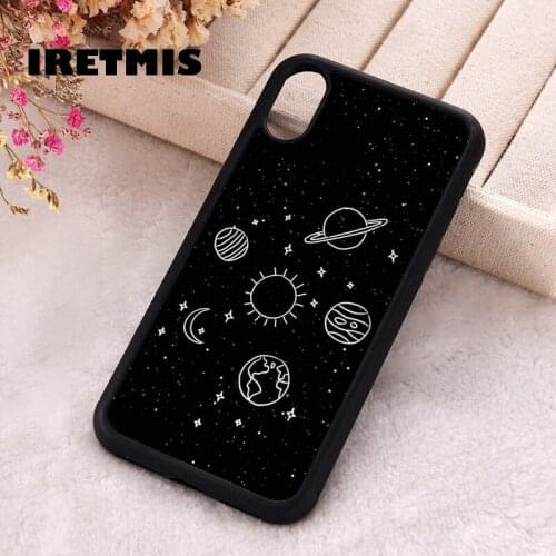 Iretmis 5 5S SE 2020 Phone Cover Case for iPhone 6 6S 7 8 Plus X Xs XR 11 12 Mini Pro Max Rubber Silicone Planets of the galaxy
