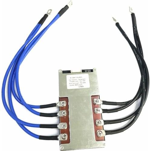 Cart Startup 12V/24V BMS 300A 3S 4S 300A 330A Lifepo4 Li-ion battery protection RV with 8AWG Cable With Copper Nose