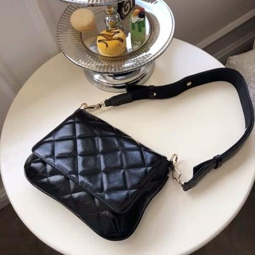 Diamond-shaped handbag fashion girl shoulder bag wide shoulder strap Messenger bag designer bags famous brand women bags 2019