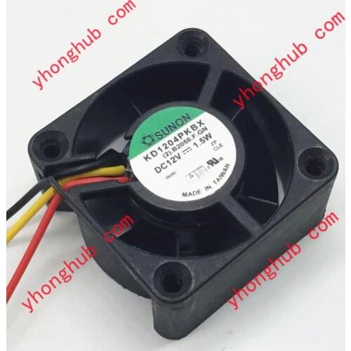 SUNON KD1204PKBX (2).B2058.F.GN DC 12V 1.5W 3-wire 40x40x20mm Server Cooling Fan