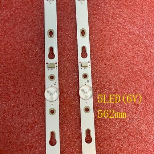 2pcs LED strip For L32M5-AZ TCL32D05-ZC22AG-11 16 THOMSON 32HD3301 32H3306 MPEG GIC32LB37_3030F 4C-LB3205-ZM01J LVW320NDEL