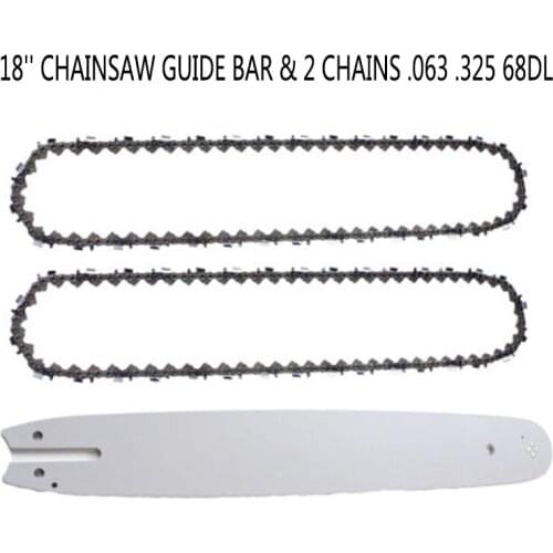 Reduced Kickback Chainsaw Chains & Guide Bar Kit 18" For Dolmar Models